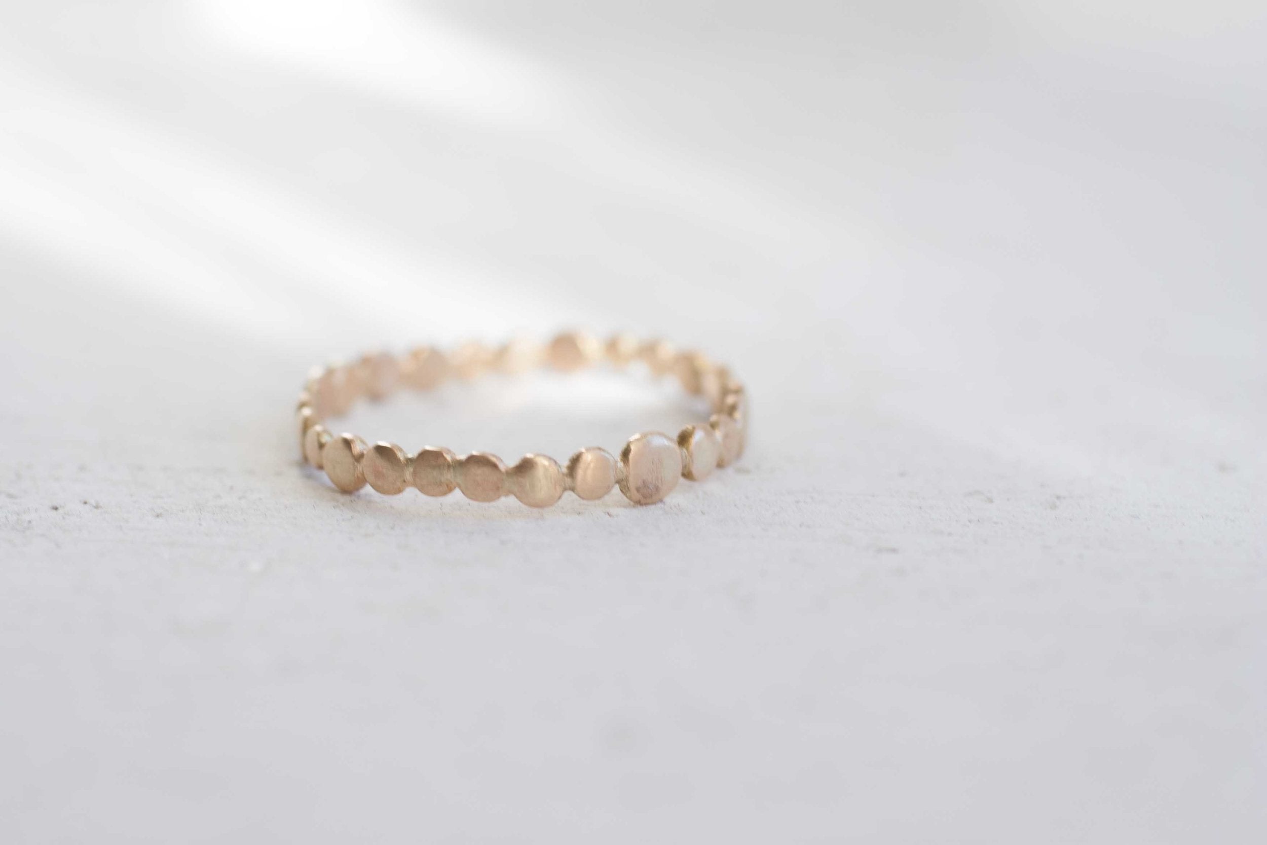 Gold Small Pebble Ring | 14k Recycled Gold