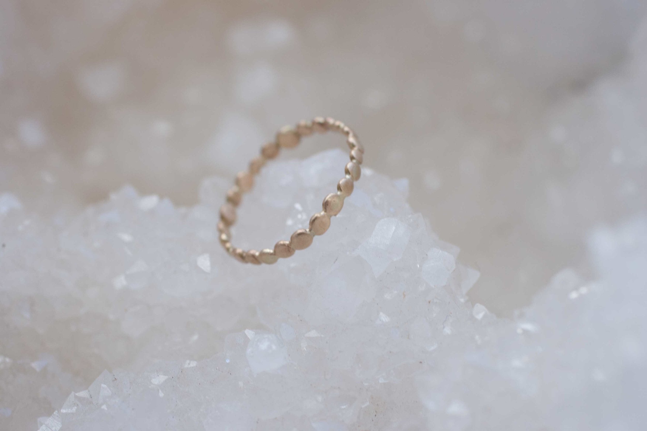 Gold Small Pebble Ring | 14k Recycled Gold