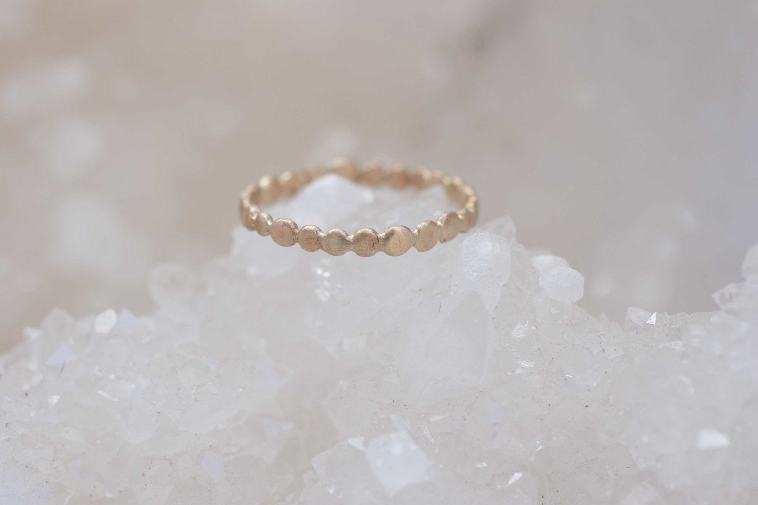 Gold Small Pebble Ring | 14k Recycled Gold