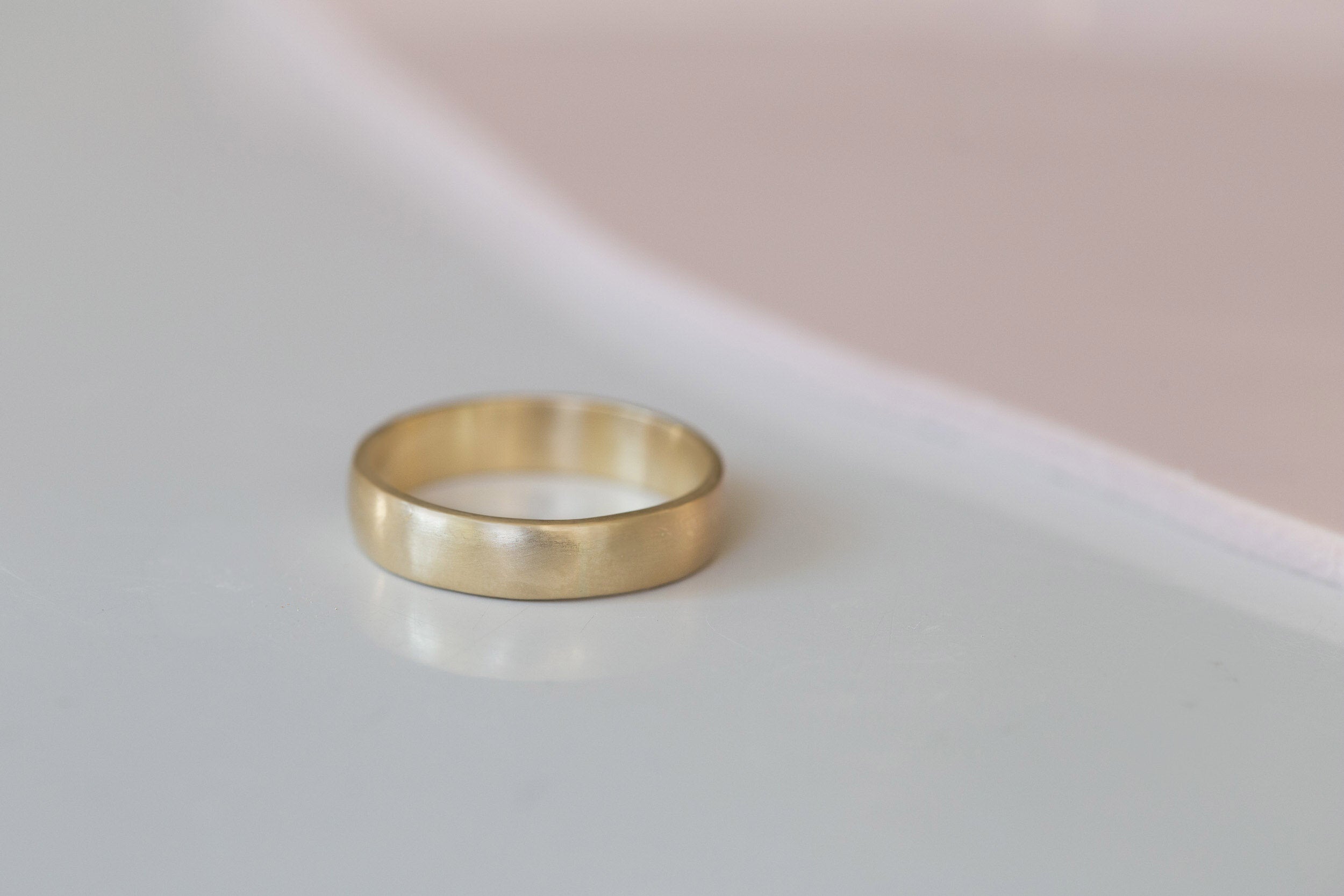5 x 1.5 mm Half Round Band | 14k Recycled Yellow Gold