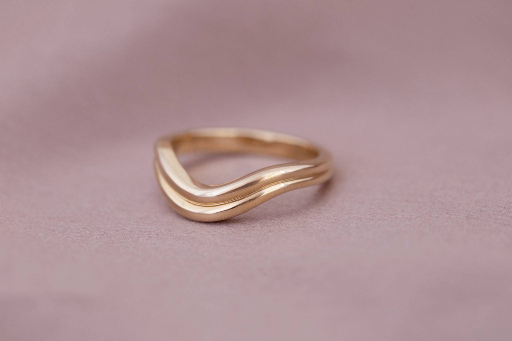 Dune Band | 14k Recycled Gold