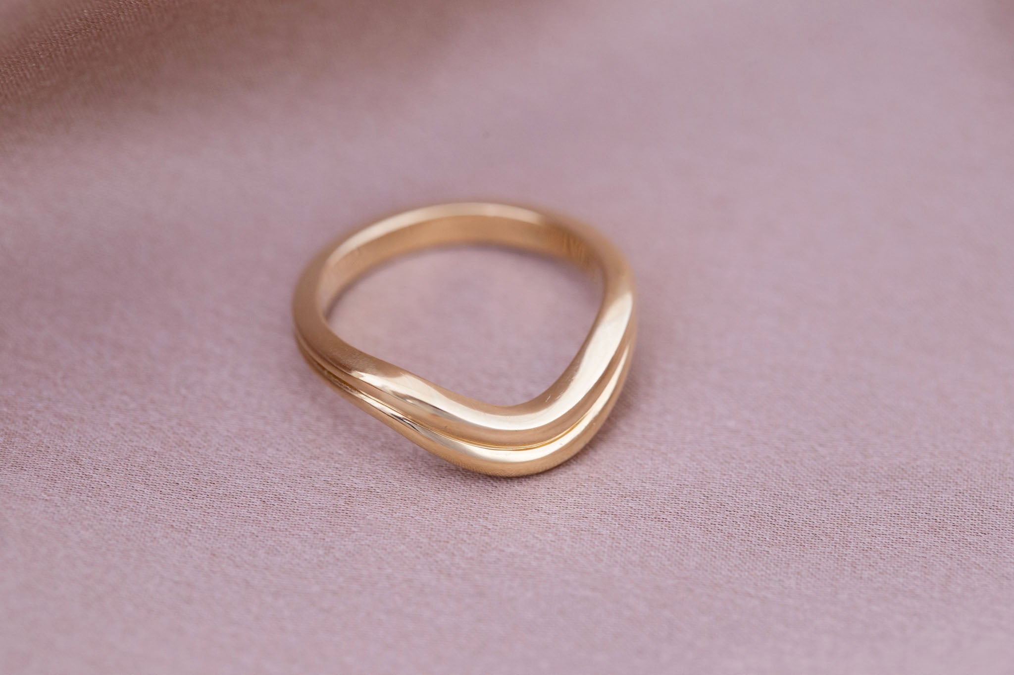 Dune Band | 14k Recycled Gold