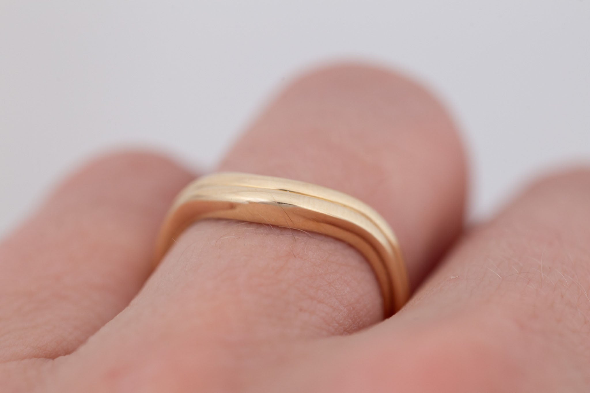 Dune Band | 14k Recycled Gold