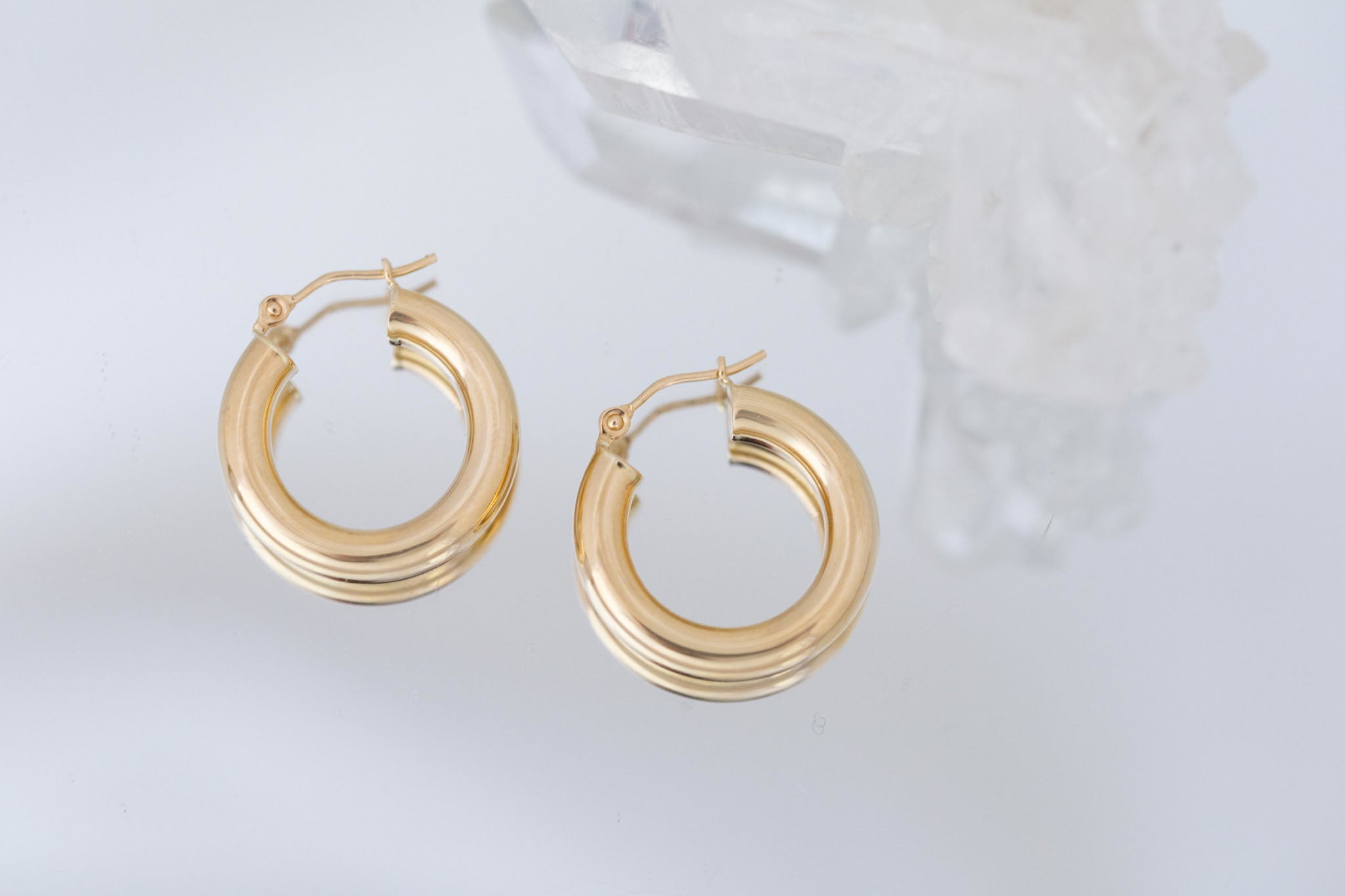 Bold Hoop Earrings | Medium | 14k Recycled Gold