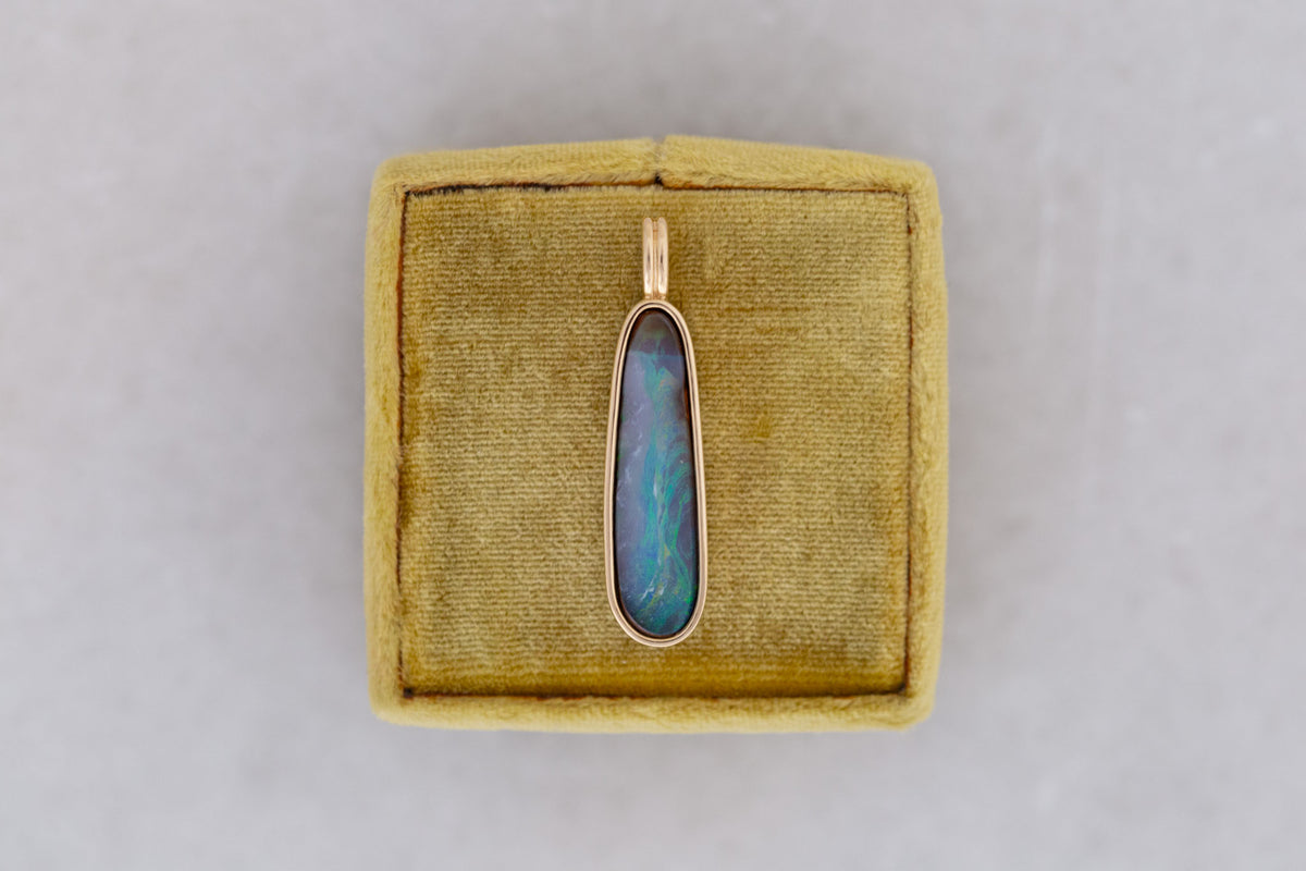 Relma Pendant | Opal 2.86 ct | 14k Yellow Gold | One of a Kind