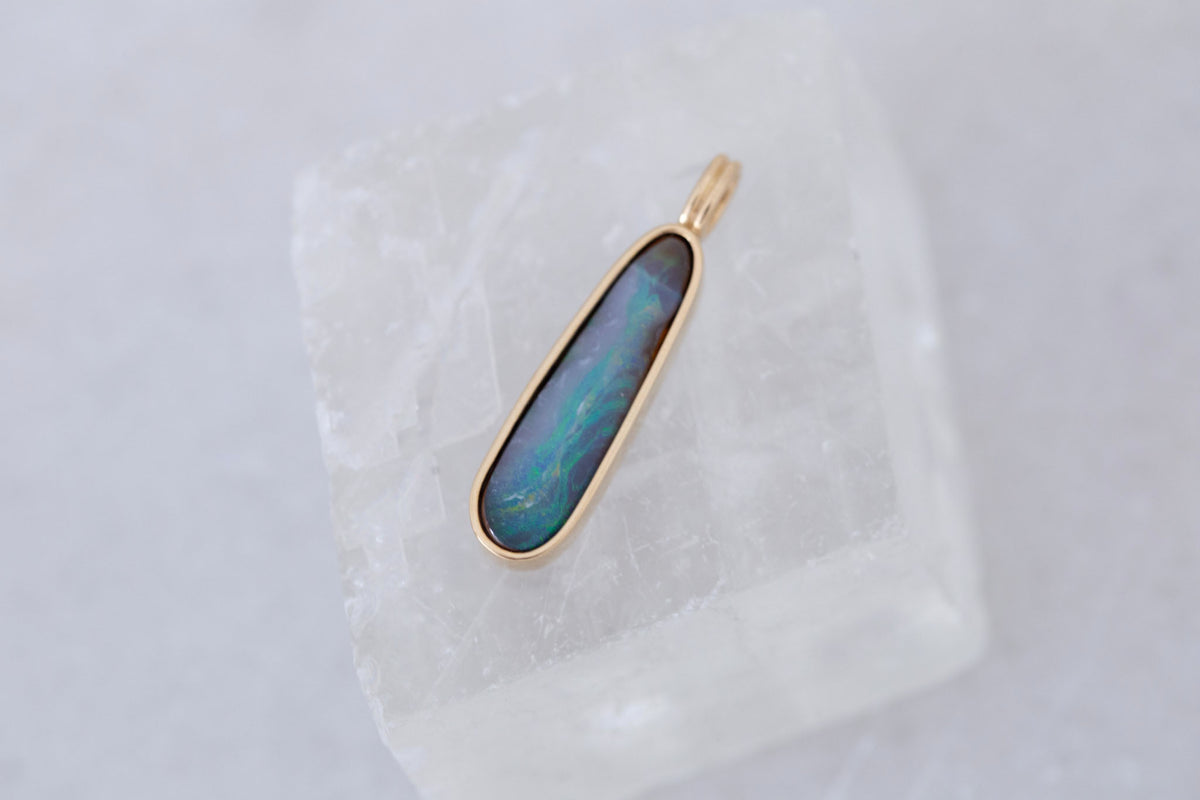 Relma Pendant | Opal 2.86 ct | 14k Yellow Gold | One of a Kind