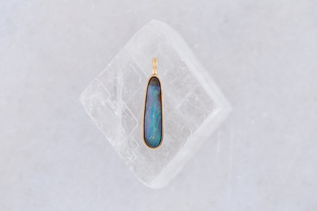 Relma Pendant | Opal 2.86 ct | 14k Yellow Gold | One of a Kind