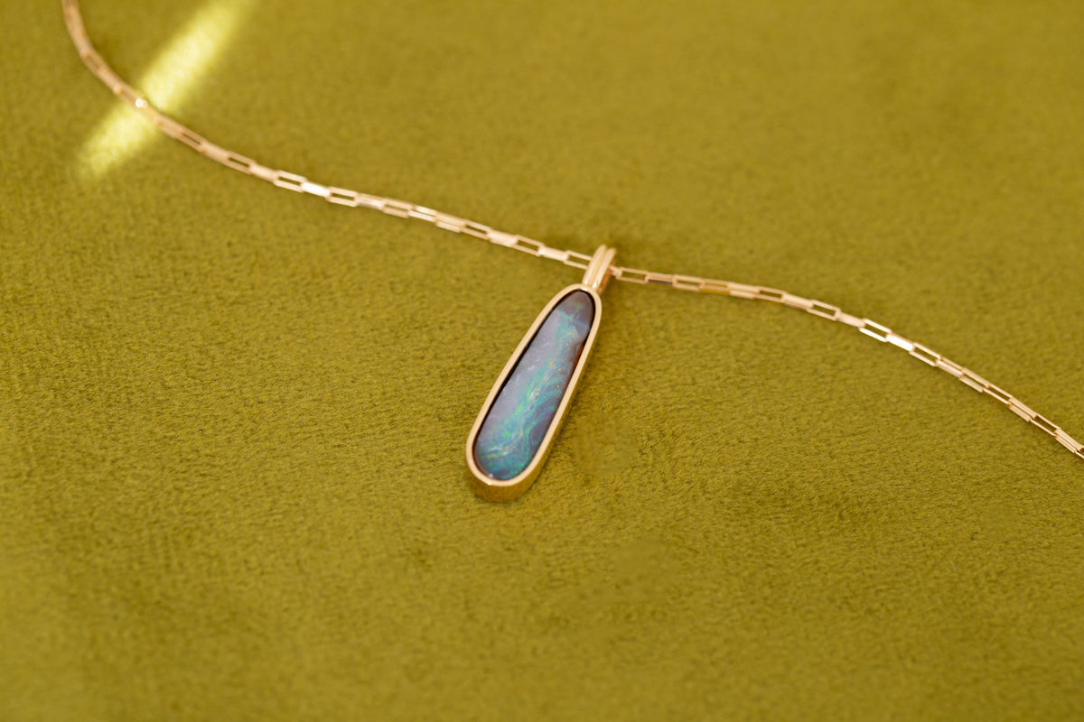Relma Pendant | Opal 2.86 ct | 14k Yellow Gold | One of a Kind