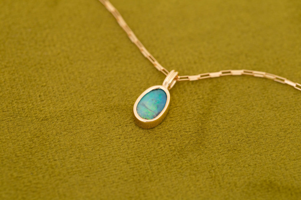 Relma Pendant | Opal 1.17 ct | 14k Yellow Gold | One of a Kind