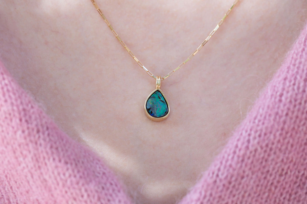 Relma Pendant | Opal 1.82 ct | 14k Yellow Gold | One of a Kind