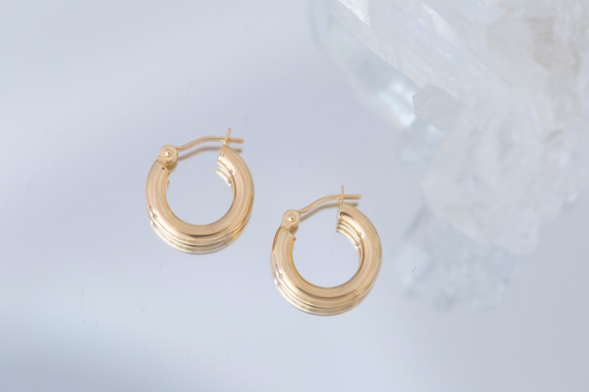 Bold Hoop Earrings | Small | 14k Recycled Gold