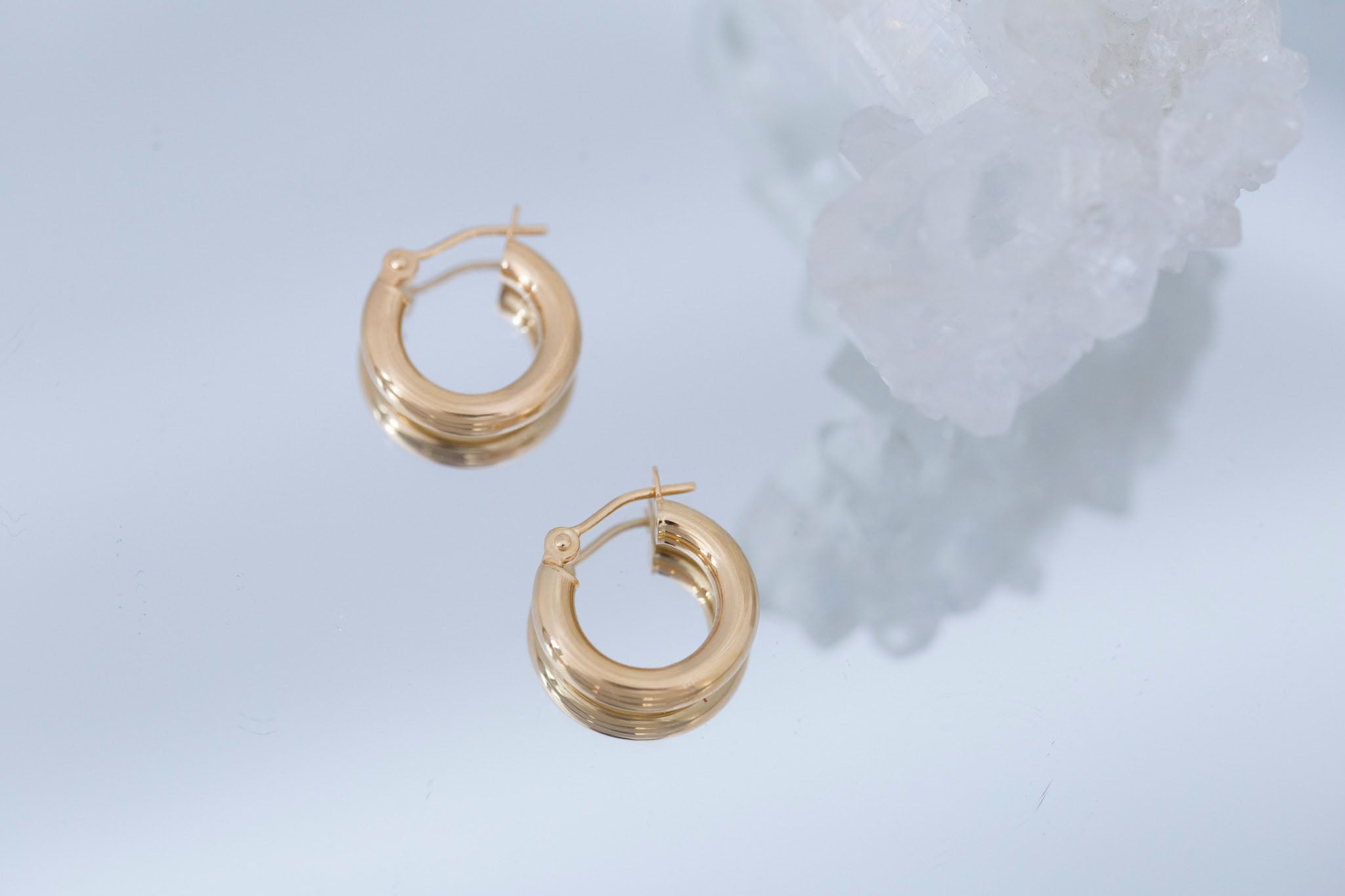 Bold Hoop Earrings | Small | 14k Recycled Gold