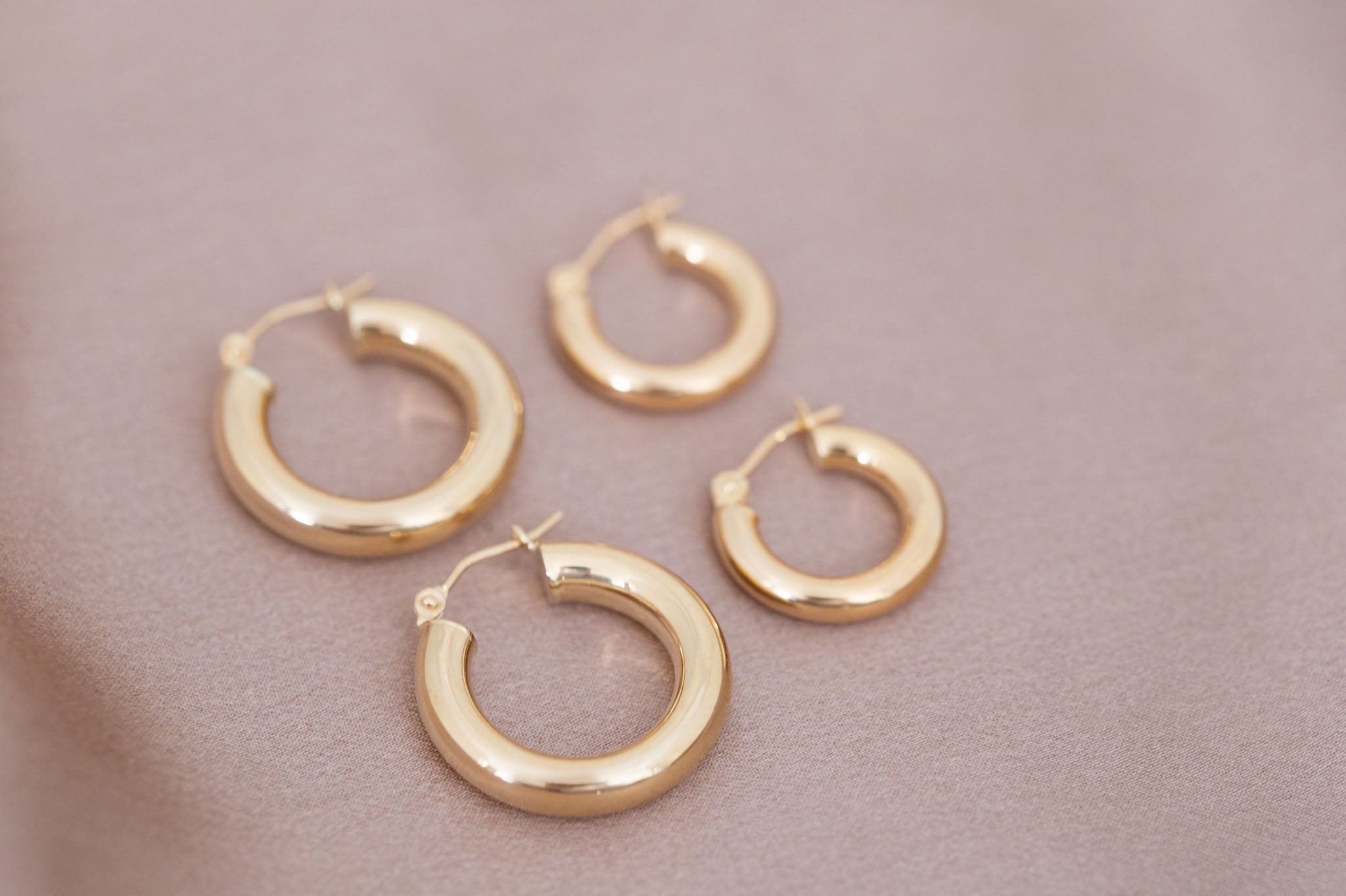 Bold Hoop Earrings | Small | 14k Recycled Gold